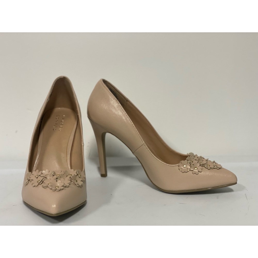 NIB LC Lauren Conrad Petal High Heels Nude Size 10 - Picture 6 of 11